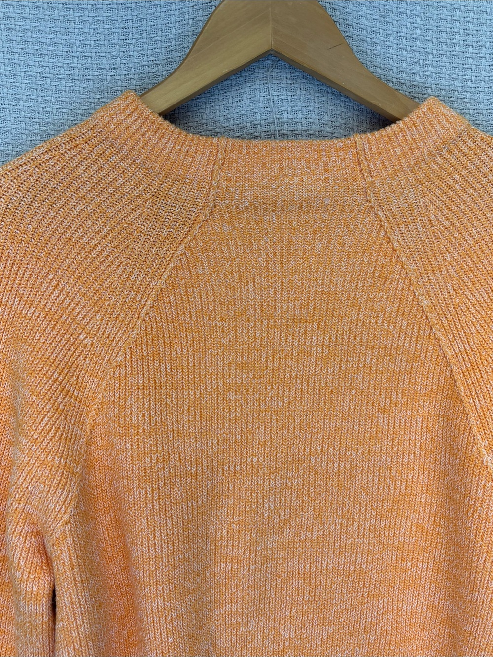 Free People Too Good Pullover Sweater Small Orange Zest Boho Spring Cottagecore - Picture 6 of 9